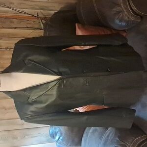 Bernardo Women's 3 Button Genuine Black Leather Jacket Size M Moto Luxury